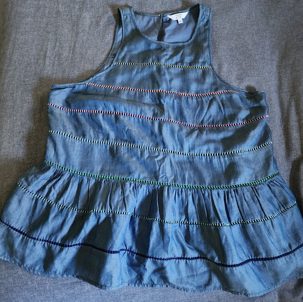 Crown & ivy Peplum Shirt